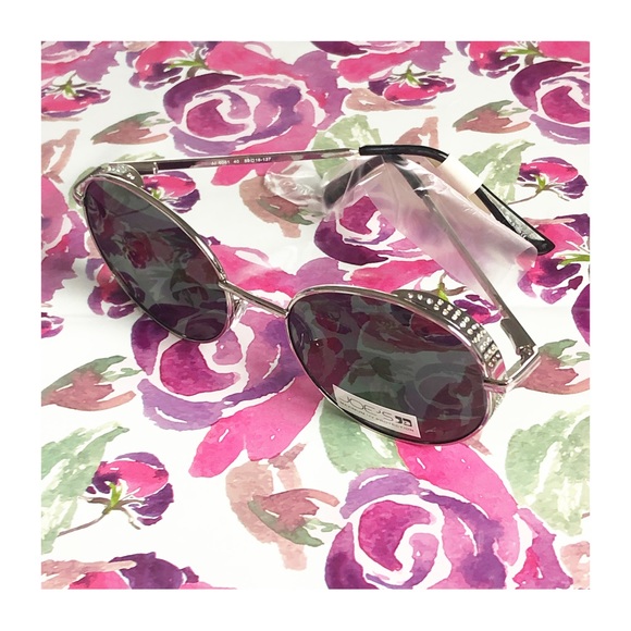 NWT JOE'S JEANS Women's Silver Tone Round Polarized Sunglasses - Picture 3 of 14